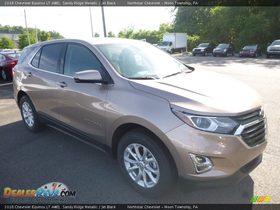 2018 Chevrolet Equinox LT AWD Sandy Ridge Metallic / Jet Black Photo #7