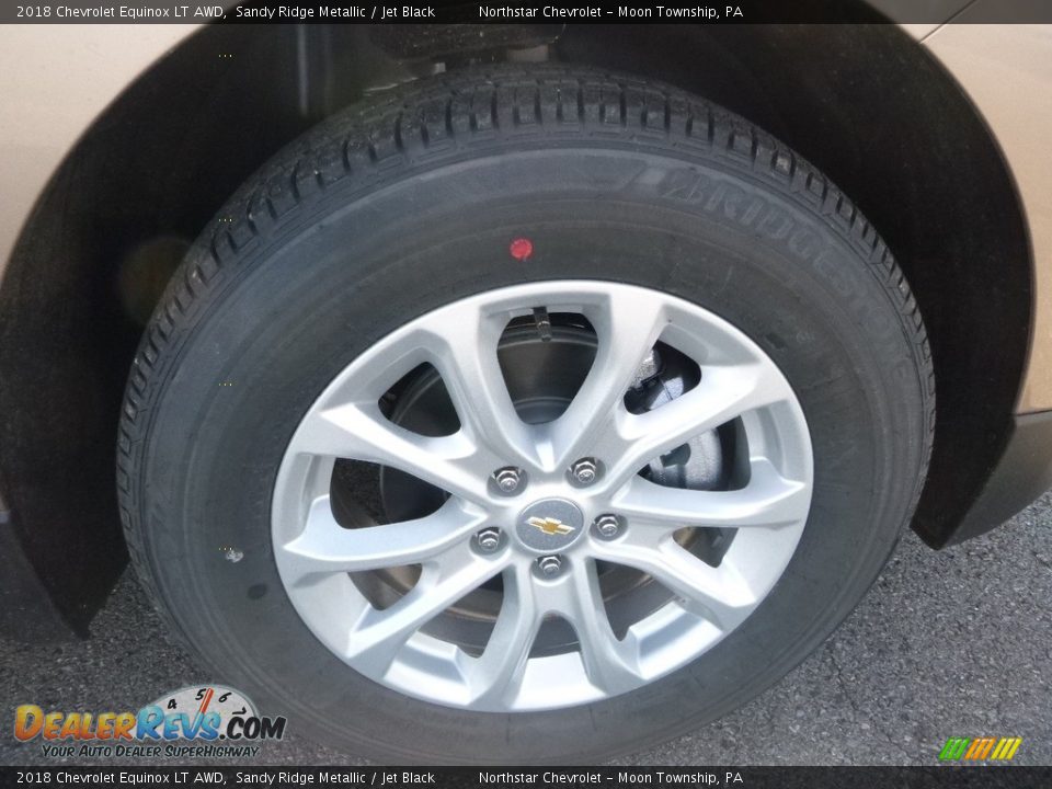 2018 Chevrolet Equinox LT AWD Sandy Ridge Metallic / Jet Black Photo #9