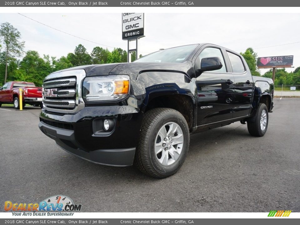 2018 GMC Canyon SLE Crew Cab Onyx Black / Jet Black Photo #3