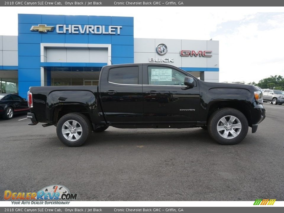 2018 GMC Canyon SLE Crew Cab Onyx Black / Jet Black Photo #9