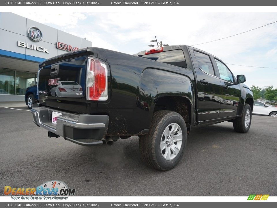 2018 GMC Canyon SLE Crew Cab Onyx Black / Jet Black Photo #10