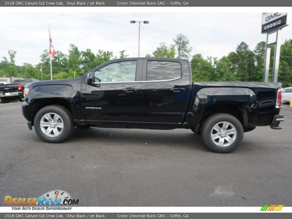 2018 GMC Canyon SLE Crew Cab Onyx Black / Jet Black Photo #14