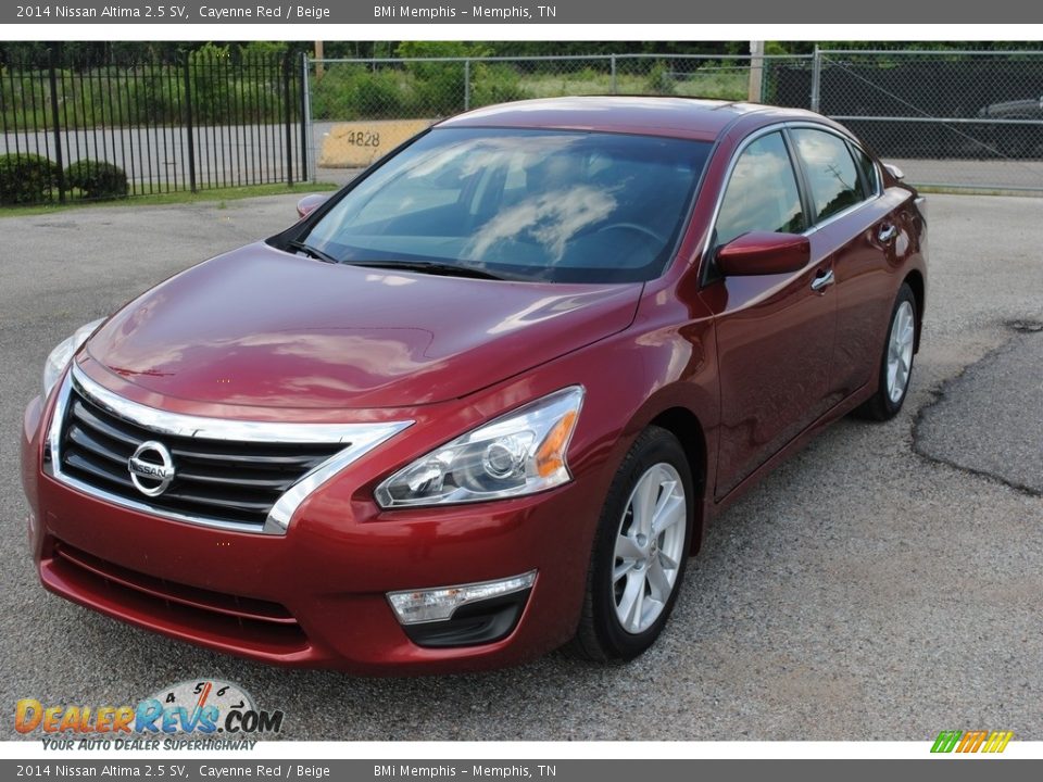 2014 Nissan Altima 2.5 SV Cayenne Red / Beige Photo #1