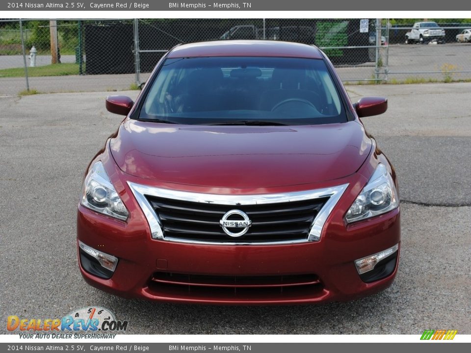 2014 Nissan Altima 2.5 SV Cayenne Red / Beige Photo #8