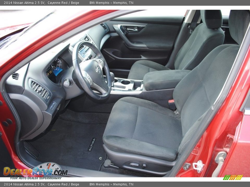 2014 Nissan Altima 2.5 SV Cayenne Red / Beige Photo #11