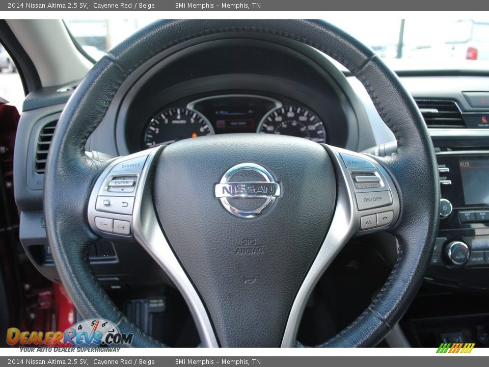 2014 Nissan Altima 2.5 SV Cayenne Red / Beige Photo #12