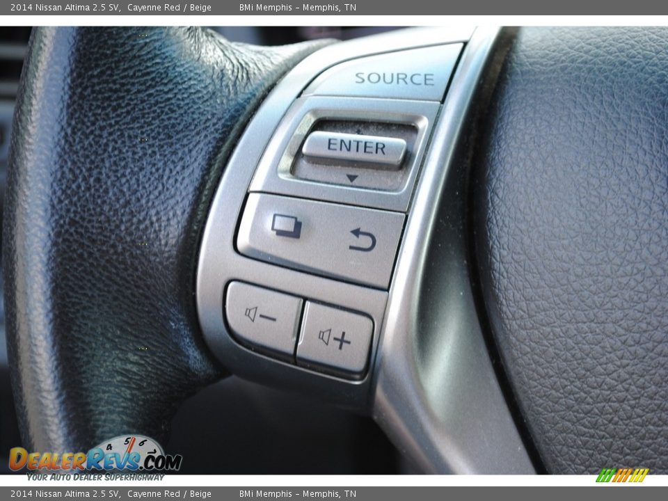 2014 Nissan Altima 2.5 SV Cayenne Red / Beige Photo #13