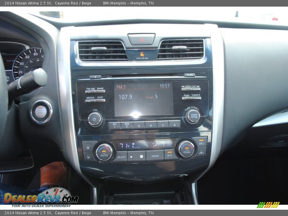 2014 Nissan Altima 2.5 SV Cayenne Red / Beige Photo #16