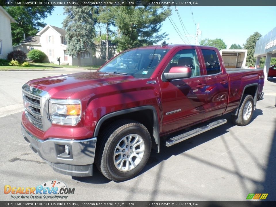 2015 GMC Sierra 1500 SLE Double Cab 4x4 Sonoma Red Metallic / Jet Black Photo #2
