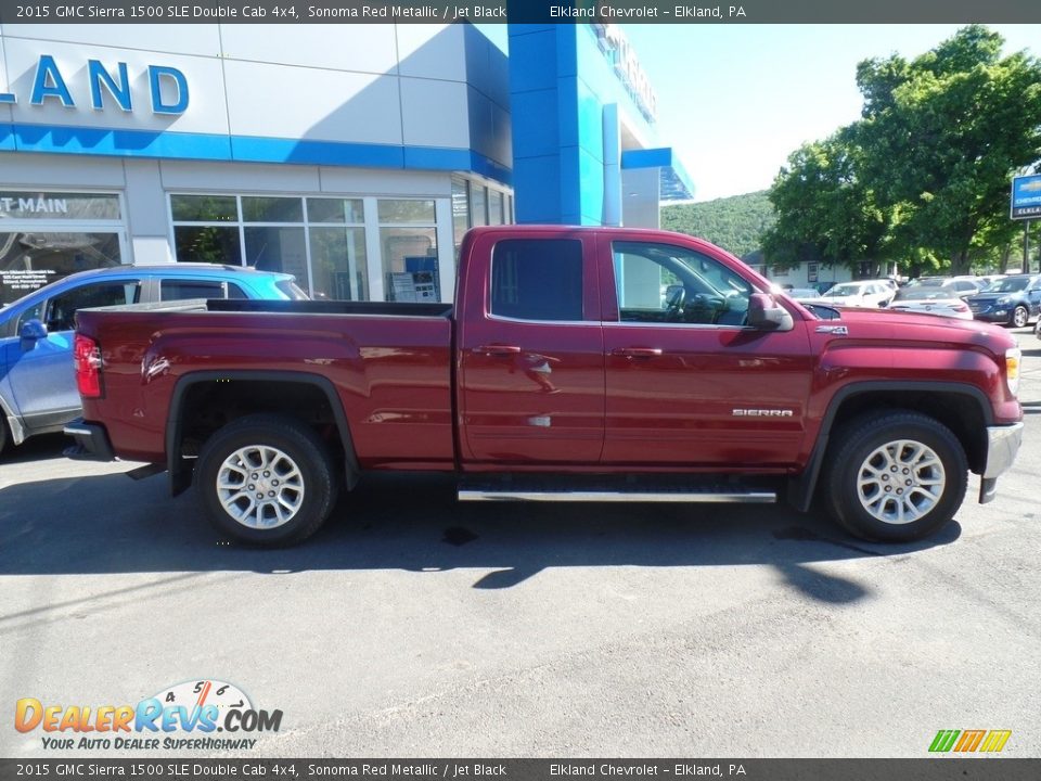 2015 GMC Sierra 1500 SLE Double Cab 4x4 Sonoma Red Metallic / Jet Black Photo #5