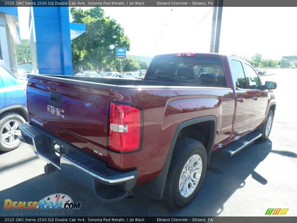 2015 GMC Sierra 1500 SLE Double Cab 4x4 Sonoma Red Metallic / Jet Black Photo #6