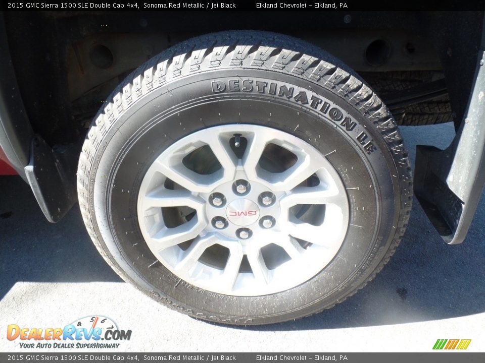 2015 GMC Sierra 1500 SLE Double Cab 4x4 Sonoma Red Metallic / Jet Black Photo #9