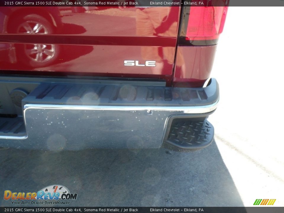 2015 GMC Sierra 1500 SLE Double Cab 4x4 Sonoma Red Metallic / Jet Black Photo #12