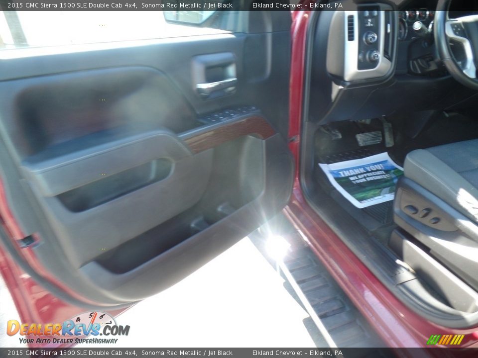 2015 GMC Sierra 1500 SLE Double Cab 4x4 Sonoma Red Metallic / Jet Black Photo #14