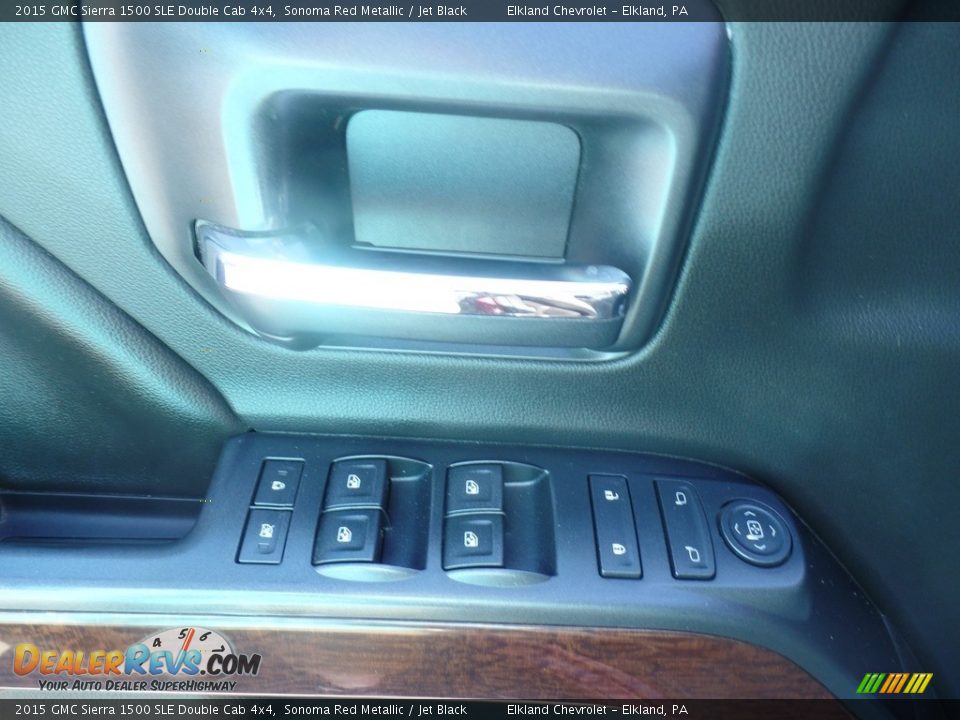 2015 GMC Sierra 1500 SLE Double Cab 4x4 Sonoma Red Metallic / Jet Black Photo #16