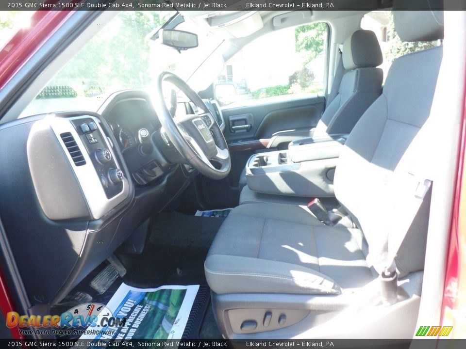2015 GMC Sierra 1500 SLE Double Cab 4x4 Sonoma Red Metallic / Jet Black Photo #17