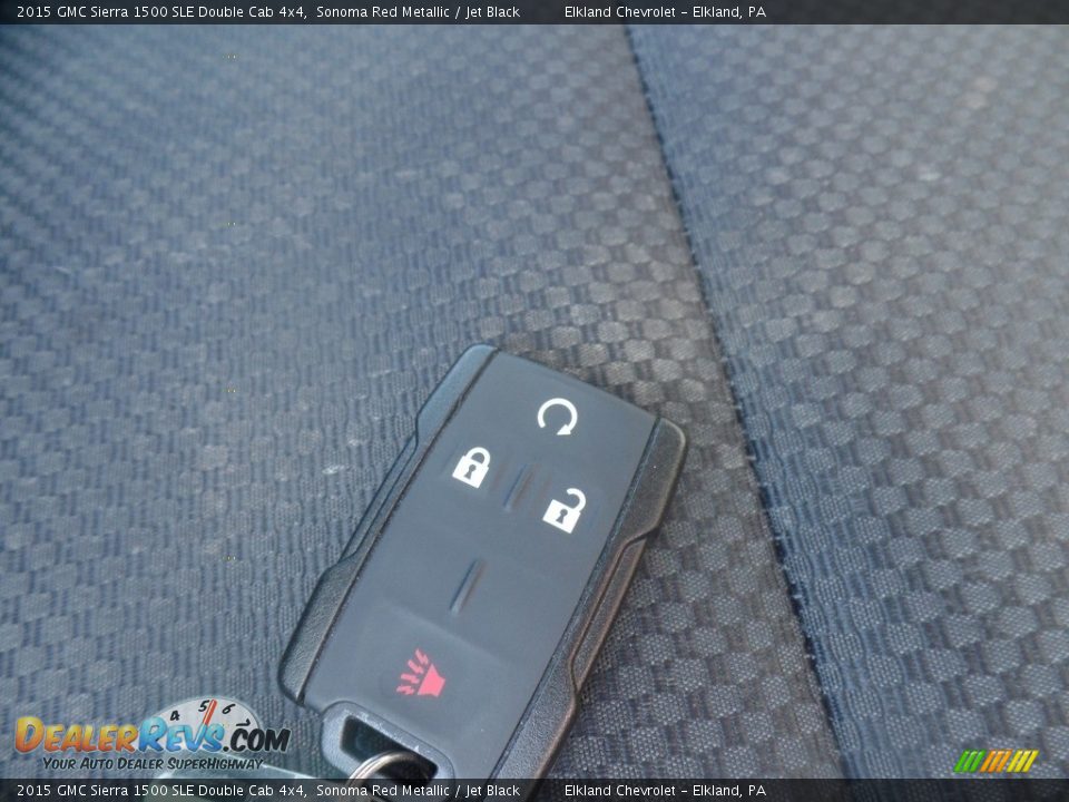 2015 GMC Sierra 1500 SLE Double Cab 4x4 Sonoma Red Metallic / Jet Black Photo #19