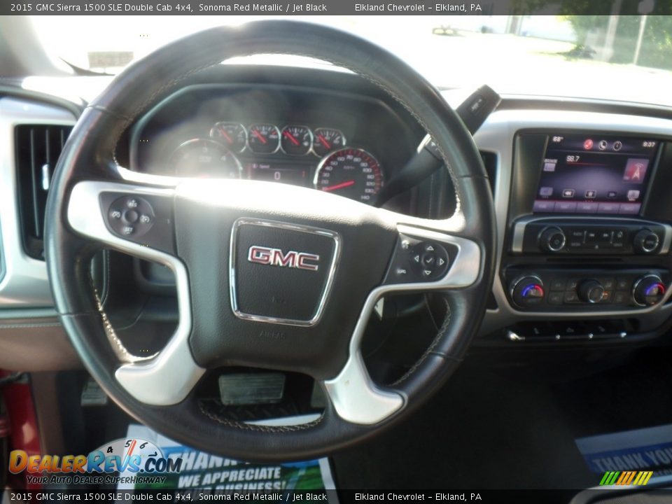 2015 GMC Sierra 1500 SLE Double Cab 4x4 Sonoma Red Metallic / Jet Black Photo #21