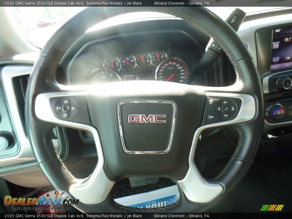 2015 GMC Sierra 1500 SLE Double Cab 4x4 Sonoma Red Metallic / Jet Black Photo #22