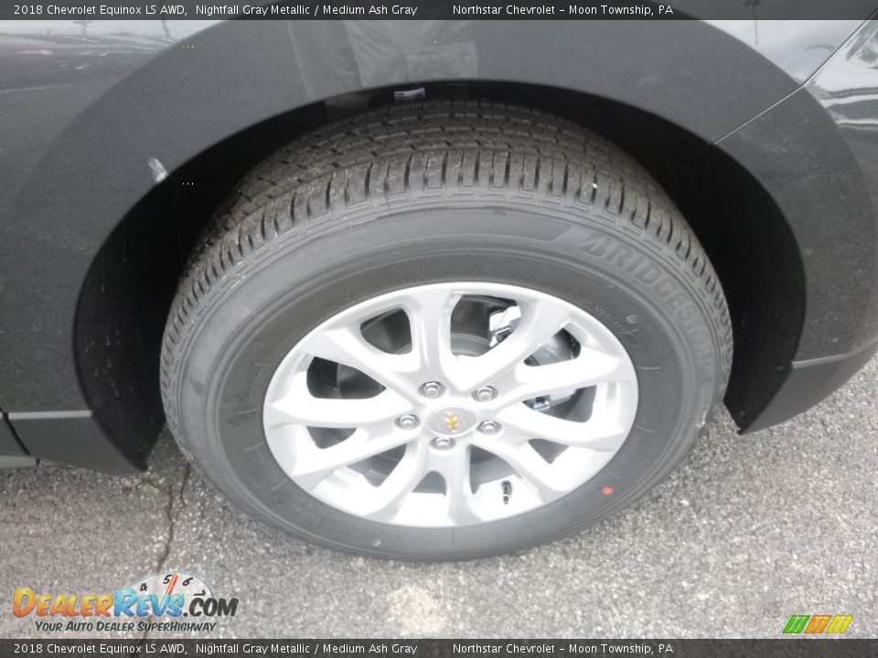 2018 Chevrolet Equinox LS AWD Nightfall Gray Metallic / Medium Ash Gray Photo #9