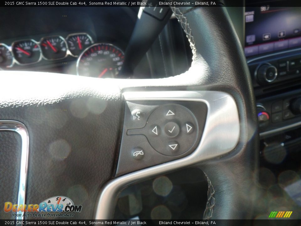 2015 GMC Sierra 1500 SLE Double Cab 4x4 Sonoma Red Metallic / Jet Black Photo #23