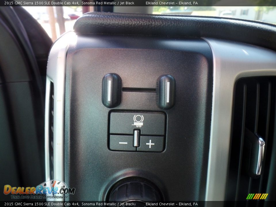 2015 GMC Sierra 1500 SLE Double Cab 4x4 Sonoma Red Metallic / Jet Black Photo #26