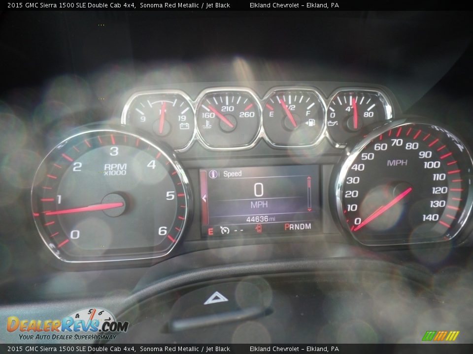 2015 GMC Sierra 1500 SLE Double Cab 4x4 Sonoma Red Metallic / Jet Black Photo #28