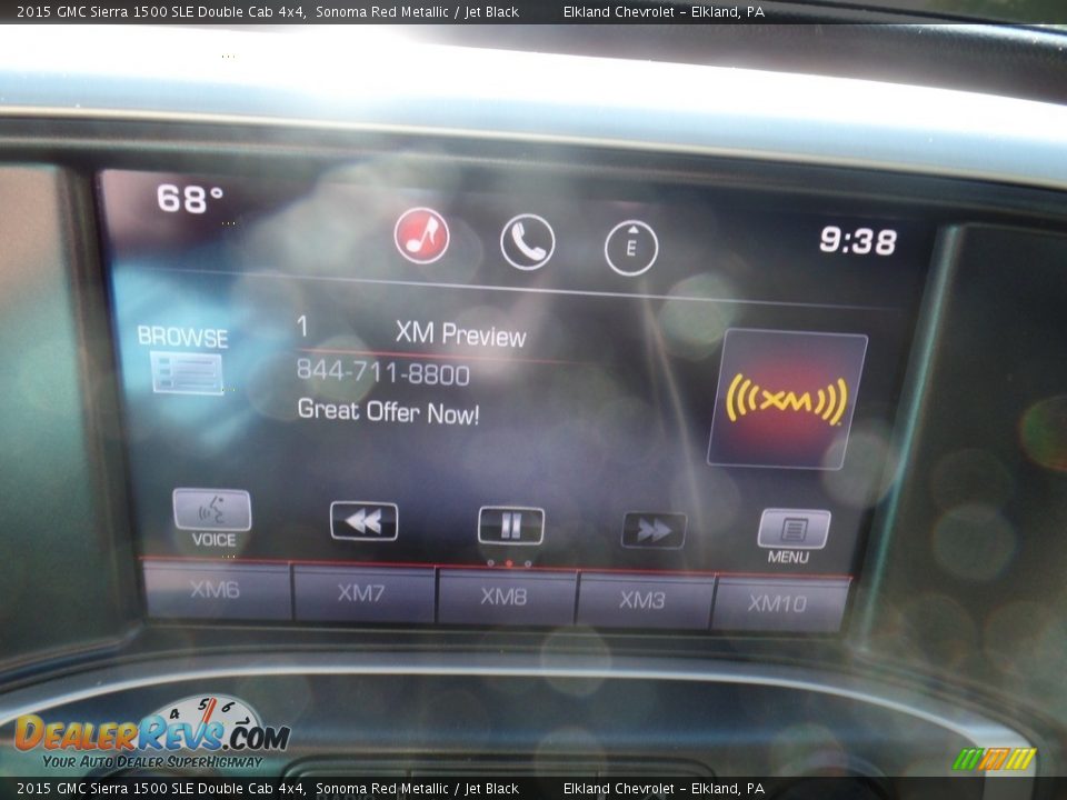 2015 GMC Sierra 1500 SLE Double Cab 4x4 Sonoma Red Metallic / Jet Black Photo #31