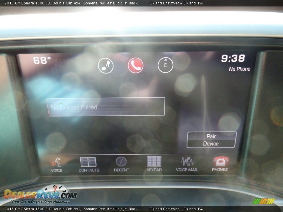 2015 GMC Sierra 1500 SLE Double Cab 4x4 Sonoma Red Metallic / Jet Black Photo #32