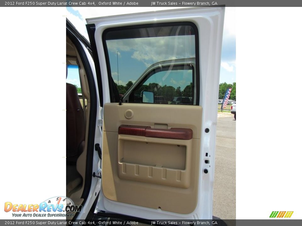 2012 Ford F250 Super Duty Lariat Crew Cab 4x4 Oxford White / Adobe Photo #31