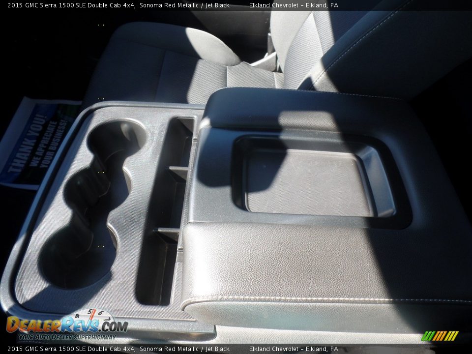 2015 GMC Sierra 1500 SLE Double Cab 4x4 Sonoma Red Metallic / Jet Black Photo #36