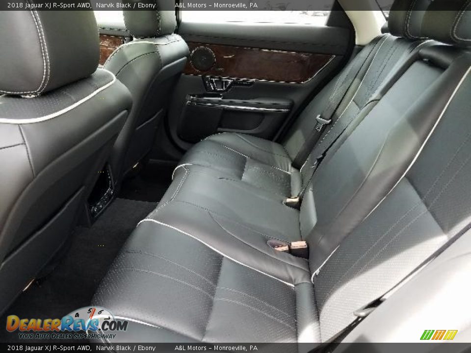 Rear Seat of 2018 Jaguar XJ R-Sport AWD Photo #5