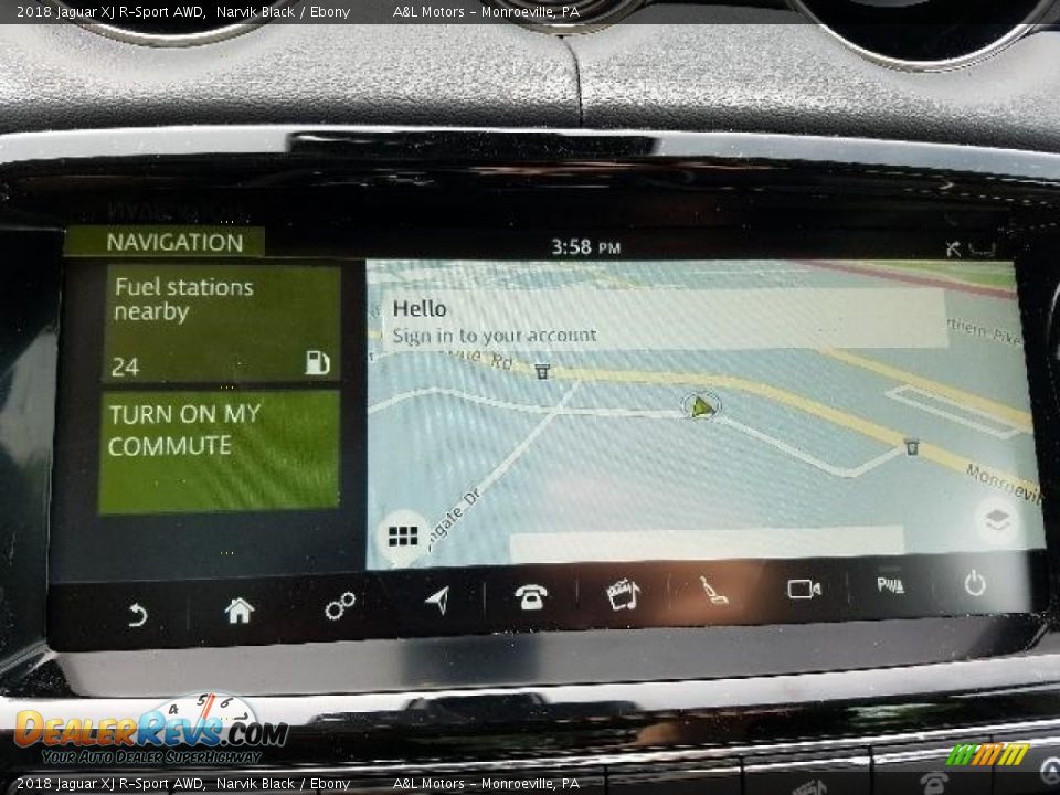 Navigation of 2018 Jaguar XJ R-Sport AWD Photo #13