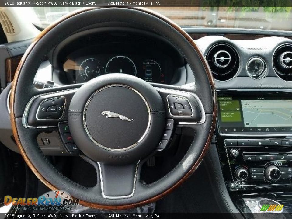 2018 Jaguar XJ R-Sport AWD Steering Wheel Photo #15