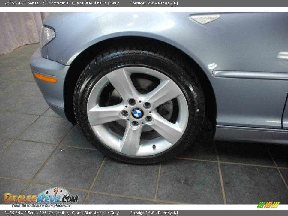2006 BMW 3 Series 325i Convertible Quartz Blue Metallic / Grey Photo #7