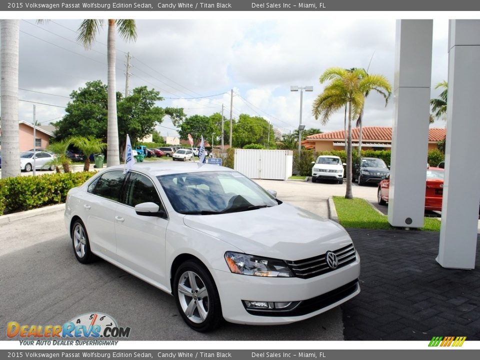 2015 Volkswagen Passat Wolfsburg Edition Sedan Candy White / Titan Black Photo #1