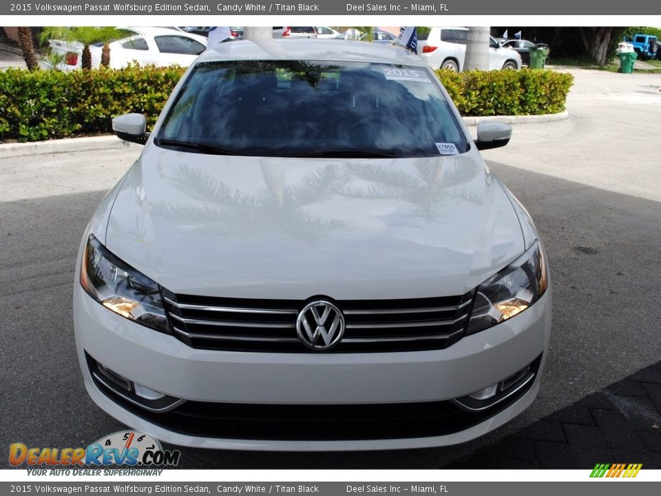 2015 Volkswagen Passat Wolfsburg Edition Sedan Candy White / Titan Black Photo #3