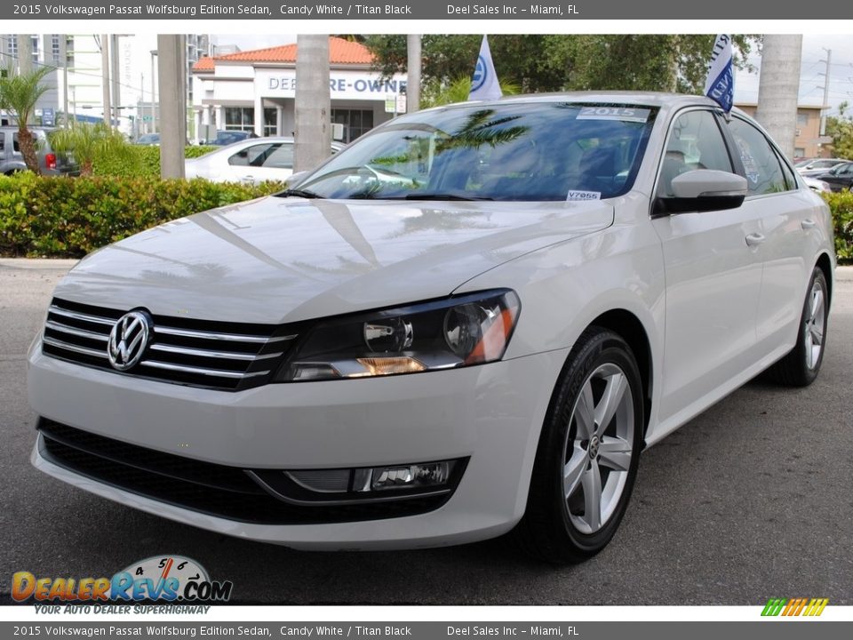 2015 Volkswagen Passat Wolfsburg Edition Sedan Candy White / Titan Black Photo #5
