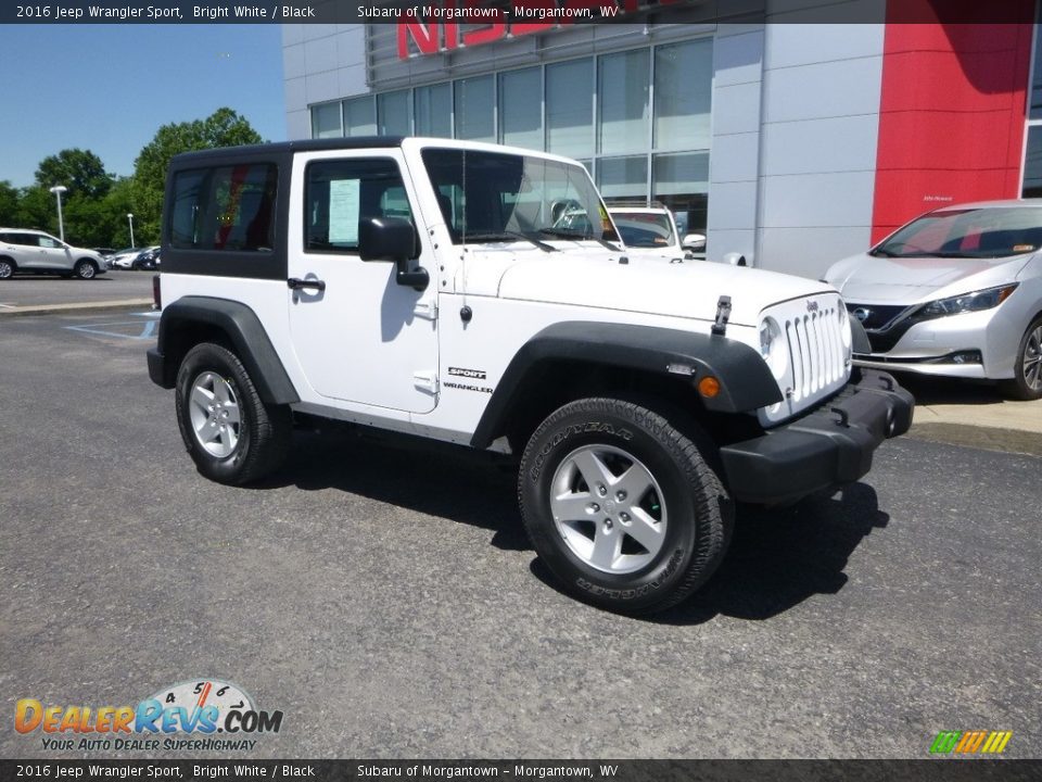 2016 Jeep Wrangler Sport Bright White / Black Photo #1