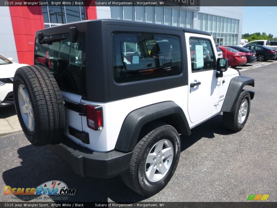 2016 Jeep Wrangler Sport Bright White / Black Photo #4