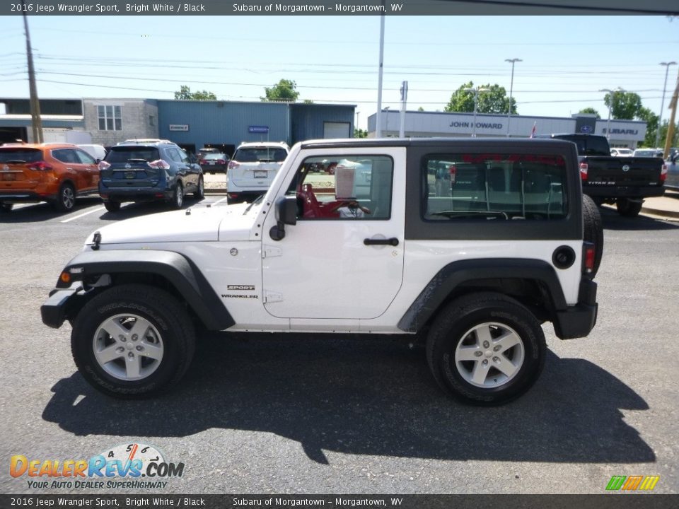 2016 Jeep Wrangler Sport Bright White / Black Photo #7