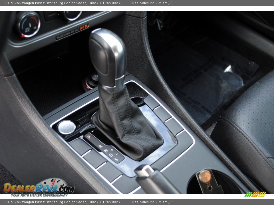 2015 Volkswagen Passat Wolfsburg Edition Sedan Black / Titan Black Photo #14