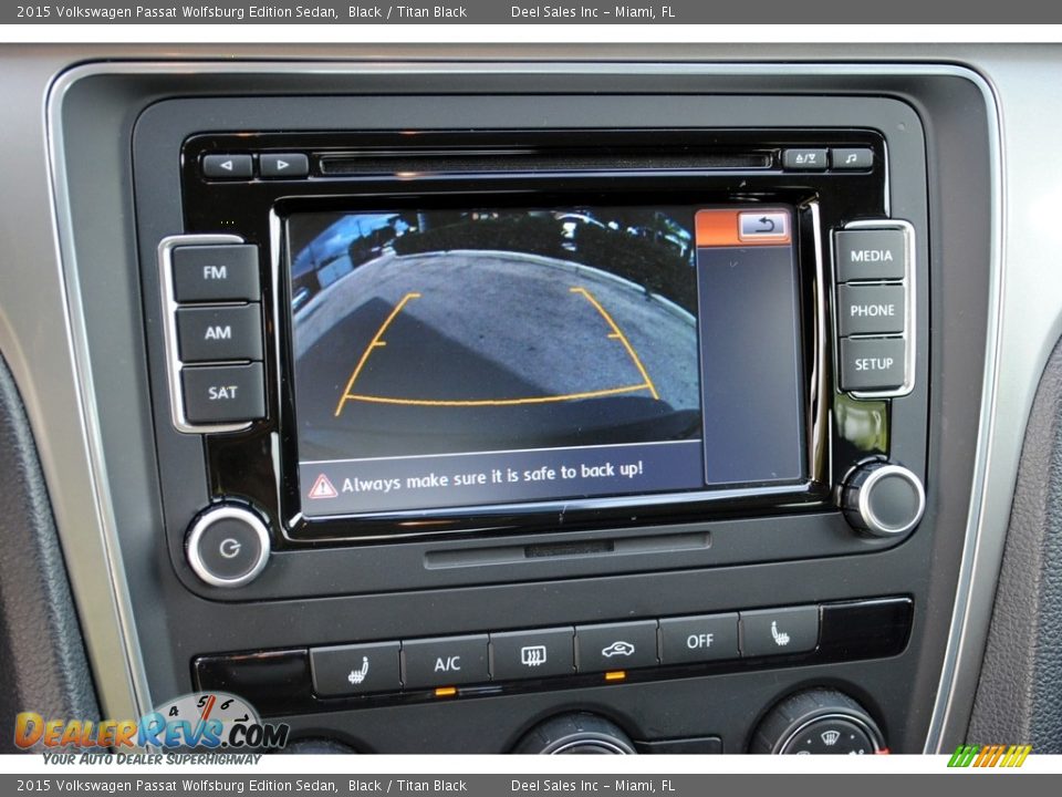 2015 Volkswagen Passat Wolfsburg Edition Sedan Black / Titan Black Photo #15