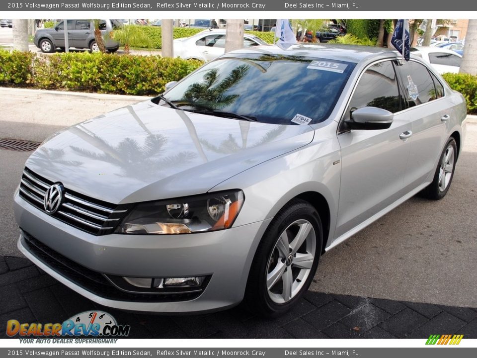 2015 Volkswagen Passat Wolfsburg Edition Sedan Reflex Silver Metallic / Moonrock Gray Photo #4