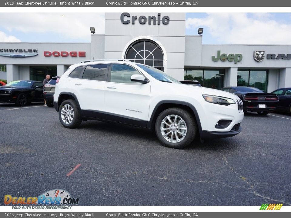 2019 Jeep Cherokee Latitude Bright White / Black Photo #1