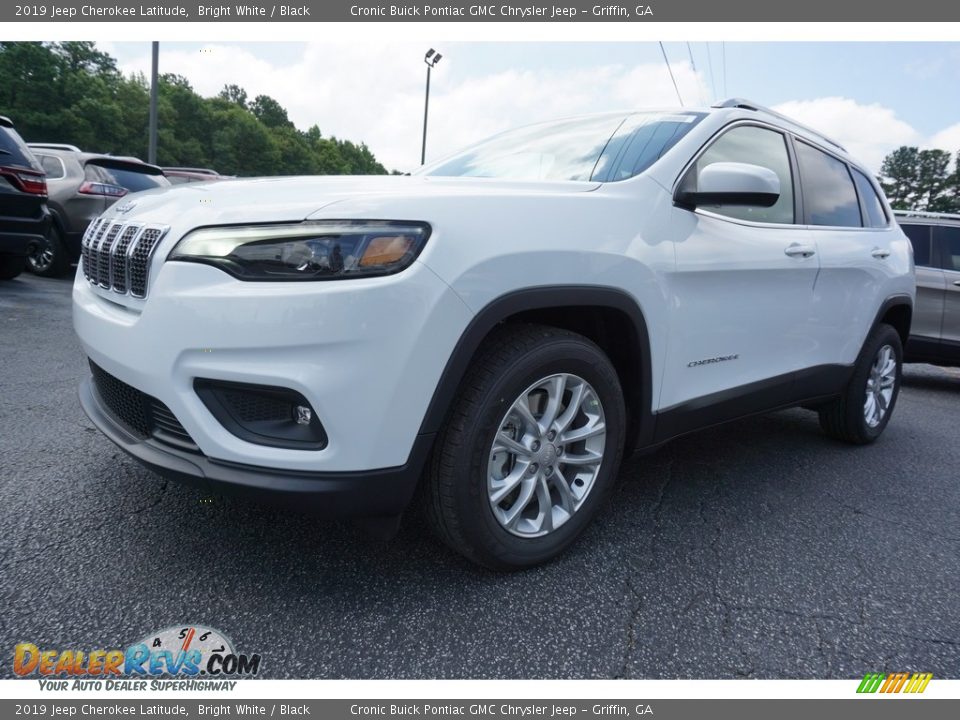 2019 Jeep Cherokee Latitude Bright White / Black Photo #3