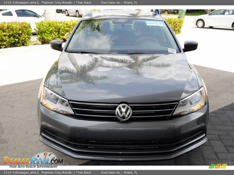 2016 Volkswagen Jetta S Platinum Grey Metallic / Titan Black Photo #3