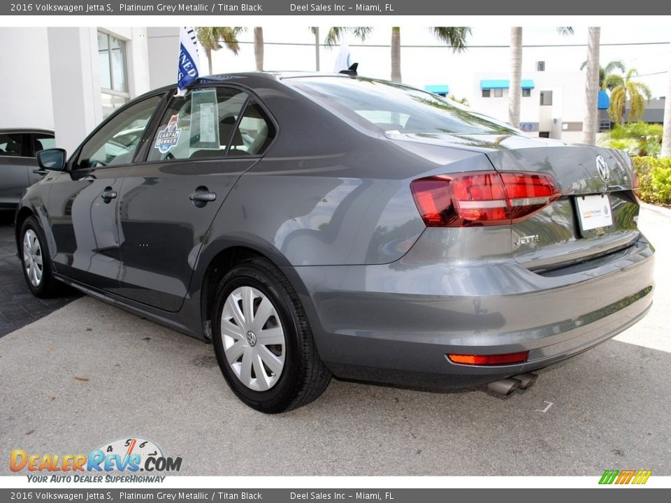 2016 Volkswagen Jetta S Platinum Grey Metallic / Titan Black Photo #7