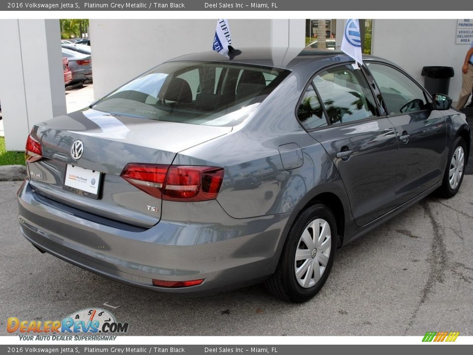 2016 Volkswagen Jetta S Platinum Grey Metallic / Titan Black Photo #9