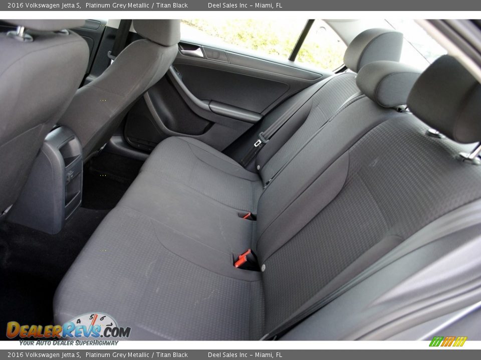2016 Volkswagen Jetta S Platinum Grey Metallic / Titan Black Photo #12